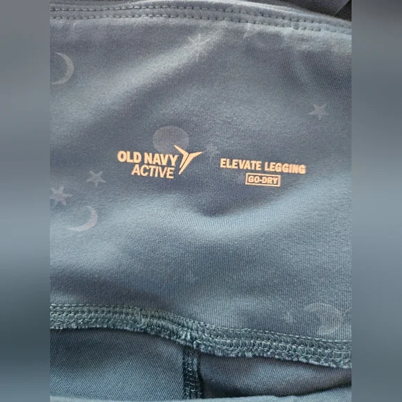 Old Navy Women's Activate Blue Star Moon Design Leggings Size XXL - Picture 6 of 6